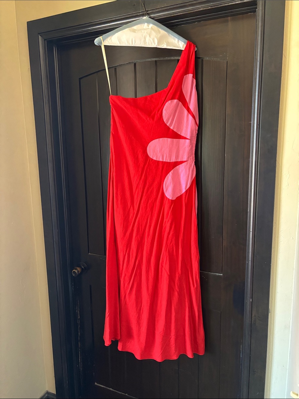 FARM Rio Red Cutout Flower Dress